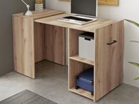 Uitschuifbaar bureau SMOLTY natuurlijke eik - thumbnail