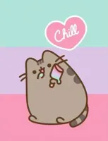 Pusheen Chill fleece deken 130 x 170cm - thumbnail