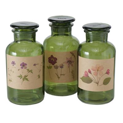 Boltze Home Apothekersfles drya ø10xh22cm groen