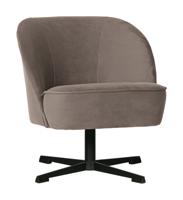 BePureHome Draaifauteuil 'Vogue' Velvet, kleur Nougat - thumbnail