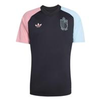adidas België Pre-Match Trainingsshirt 2026-2028 Zwart Lichtblauw Roze - thumbnail