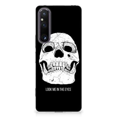 Silicone Back Case Sony Xperia 1 V Skull Eyes Silicone Back Case Sony Xperia 1 V Skull Eyes