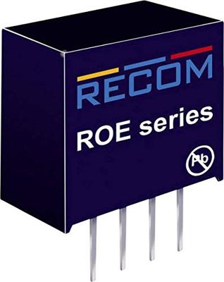 RECOM ROE-0505S DC/DC-converter, print 5 V/DC 5 V/DC 200 mA 1 W Aantal uitgangen: 1 x Inhoud 1 stuk(s)