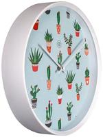 NeXtime NX-7348 Wandklok NXt Cactusdia 30cm Kunststof Wit - thumbnail
