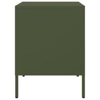 Nachtkastje 36x39x50,5 cm staal olijfgroen - thumbnail