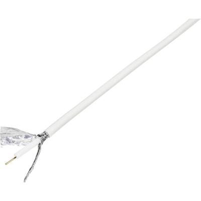 TRU COMPONENTS 1570973 Coaxkabel Buitendiameter: 6.60 mm RG6 /U 75 Ω 120 dB Wit 10 m