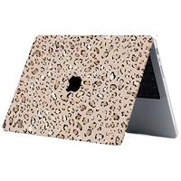 Lunso MacBook Pro 14 inch (2021-2024) cover hoes - case - Leopard Rose Gold - thumbnail