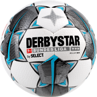 Derbystar Mini Voetbal Bundesliga Brillant Mini Wit zwart petrolblauw maat 1 - thumbnail