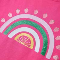 Kindershirt 92 donkerroze - thumbnail