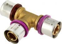 Bonfix Perskoppeling - 3x Alu-pers - T-koppeling - verlopend - 32 x 26 x 26mm - thumbnail