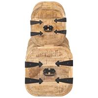 Opbergkisten 2 st massief mangohout - thumbnail