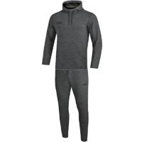JAKO M9629 Joggingpak Met Sweaterkap Premium Basics - Antraciet Gemeleerd - M - thumbnail