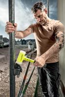 Halder Kunststofhamer | lengte 315 mm kop d. 50 mm | stalen buis | hard splintervrij nylon wit | 1 stuk - 3377.150 - 3377.150 - thumbnail
