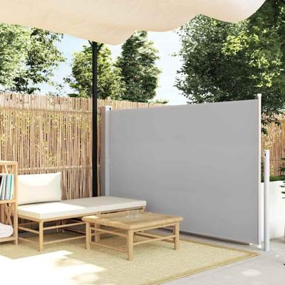 VidaXL Tuinscherm uittrekbaar 140x500 cm grijs VidaXL Tuinscherm uittrekbaar 140x500 cm grijs