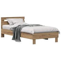 Bedframe Artisan Eiken 98.5 x 200 cm Bewerkt hout - thumbnail