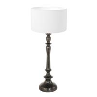 Steinhauer TafellampBois met witte kap - 3764ZW - thumbnail