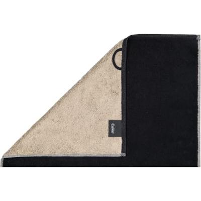 Cawö Cawo We love Dogs gemustert 6248 Handdoek 50x100 schwarz/beige