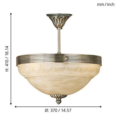 Eglo Hanglamp Antiek Marbella glas 85856