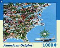New York Puzzle Company Legpuzzel Amerikaanse Oorsprongen - 1000 stukjes - thumbnail