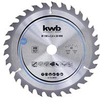 kwb 586757 Hardmetaal-cirkelzaagblad 190 x 20 mm 1 stuk(s) - thumbnail