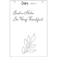 Sizzix • cosmopolitan layered stencils a6 frond 4pcs - thumbnail