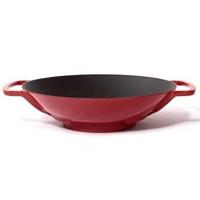 Gietijzeren wok rood, 35cm - Sürel - thumbnail