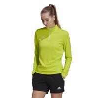 adidas Entrada 22 Trainingstrui 1/4-Zip Dames Lichtgroen Wit - thumbnail