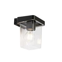 QAZQA Moderne buiten wandlamp zwart IP54 - Chimay - thumbnail