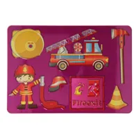 Tekensjabloon Brandweer, 27x19cm - thumbnail