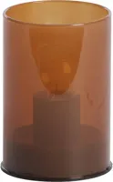 Light & Living tafellamp glas vazolla 7x10cm karamel - thumbnail