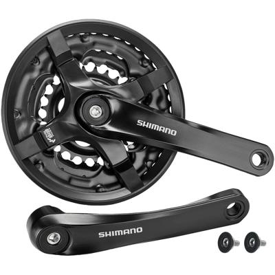 Shimano crankset tourney 6/7/8v 24/34/42t 170mm zwart oem