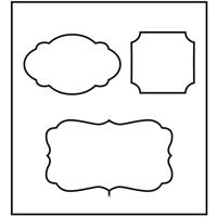 Creativ Company Snijmal, label, afm 14x15,25 cm, dikte 15 mm, 1 stuk - thumbnail