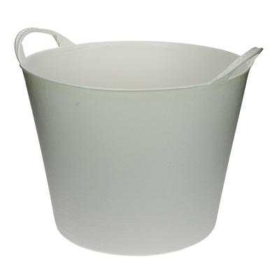 Flexibele kuip voor tuinafval wit 40 liter