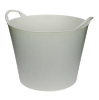 Flexibele kuip voor tuinafval wit 40 liter - thumbnail