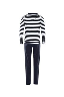 Gestreept dames huispak Hajo blauw Gestreept dames huispak Hajo blauw