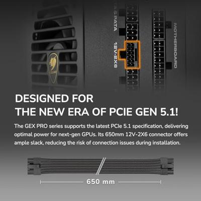 Cougar CGR GEXP-850 PC-netvoeding 850 W ATX 80 Plus Gold Cougar CGR GEXP-850 PC-netvoeding 850 W ATX 80 Plus Gold