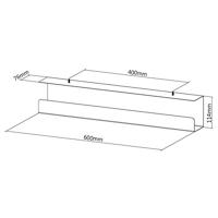 VALUE Kabelgoot voor montage onder de tafel, zwart - thumbnail