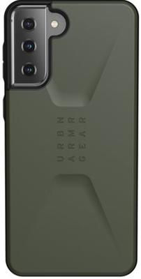 UAG Rugged Case for Samsung Galaxy S21 Plus 5G [6.7-inch] - Civilian Olive - Achterzijde behuizing voor mobiele telefoon - olijfgroen - voor Samsung Galaxy S21+ 5G
