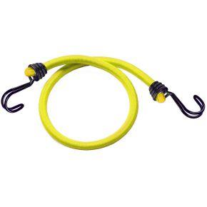 Masterlock Set of 2 bungees 100cm - colour : yellowdouble reverse hook - 3022EURDAT