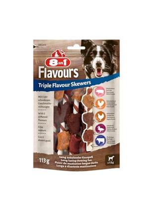 8in1 Triple Flavour skewers hondensnacks 6 verpakkingen 8in1 Triple Flavour skewers hondensnacks 6 verpakkingen