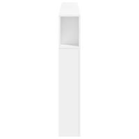 Hoofdeinde met LED 180x18,5x103,5 cm bewerkt hout wit - thumbnail