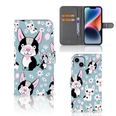 iPhone 15 Plus | Telefoonhoesje | Met pasjeshouder | Hondjes iPhone 15 Plus | Telefoonhoesje | Met pasjeshouder | Hondjes