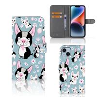 iPhone 15 Plus | Telefoonhoesje | Met pasjeshouder | Hondjes - thumbnail