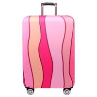 Reizen slijtvaste elastische Bagage beschermende cover koffer stof covers grootte: 22-24 inch (roze rimpel) - thumbnail
