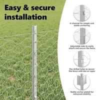 VidaXL Hek met paal zilver 0,4 x 25 m staal - thumbnail