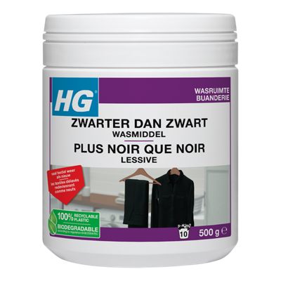 HG Wasmiddel zwarter dan zwart 500 Gram