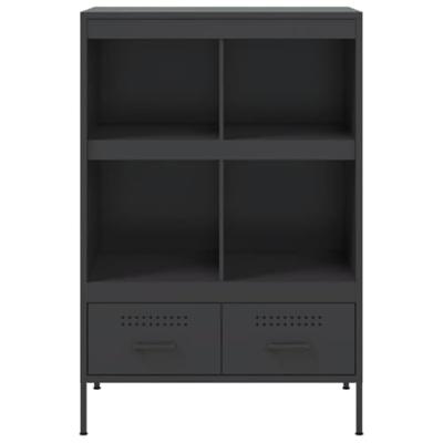 Hoge kast 68x39x101,5 cm staal zwart