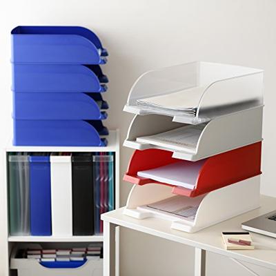Leitz brievenbakje Plus 5233 Jumbo blauw Leitz brievenbakje Plus 5233 Jumbo blauw