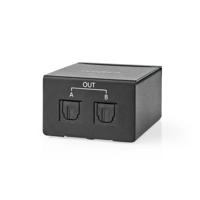 Nedis TosLink-Splitter | 2-wegs | Zwart | 1 stuks - ASPL2512BK ASPL2512BK - thumbnail