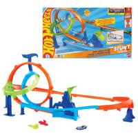 Hot Wheels Stunt Tracks Rapid Launch Cyclone racebaan - thumbnail
